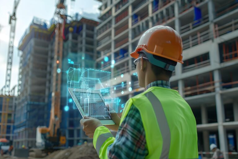 construction-worker-using-digital-tablet-with-holographic-building-site-min